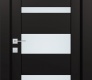 Gina Vetro Black Matte Modern Interior Pocket Door by Belldinni