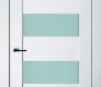 Mirella Vetro Bianco Noble Modern Interior Door by Belldinni