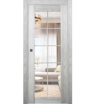 Avon 10 Lite Clear Ribeira Ash Pocket doors