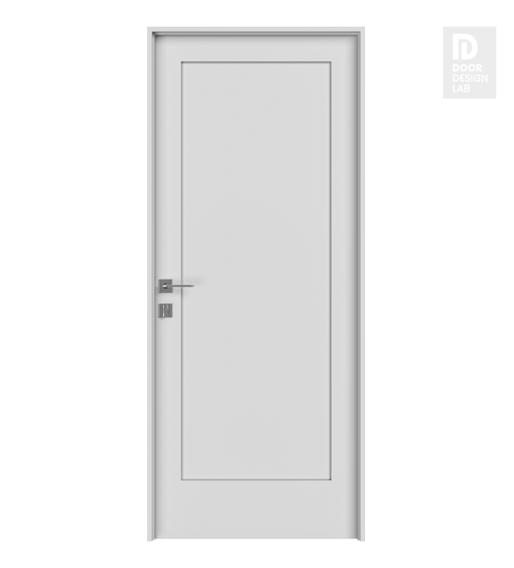 Shaker 1 Panel Primed Modern Interior Door by Belldinni