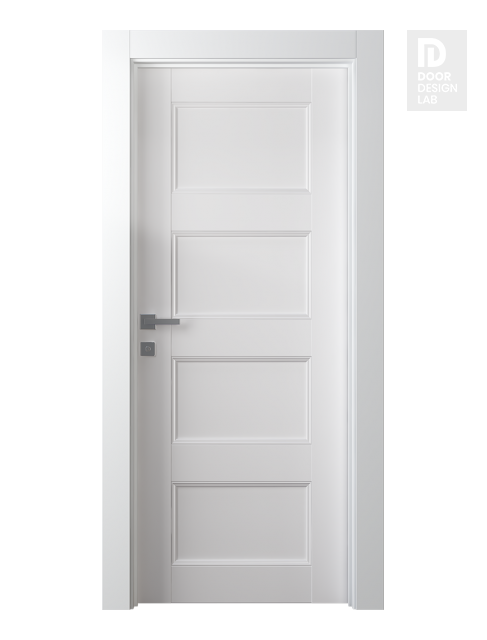 Oxford Uno 07 3R Snow White Modern Interior Door by Belldinni