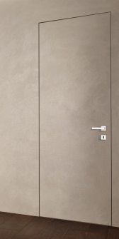 Primed Door Example For Plastering In Brown