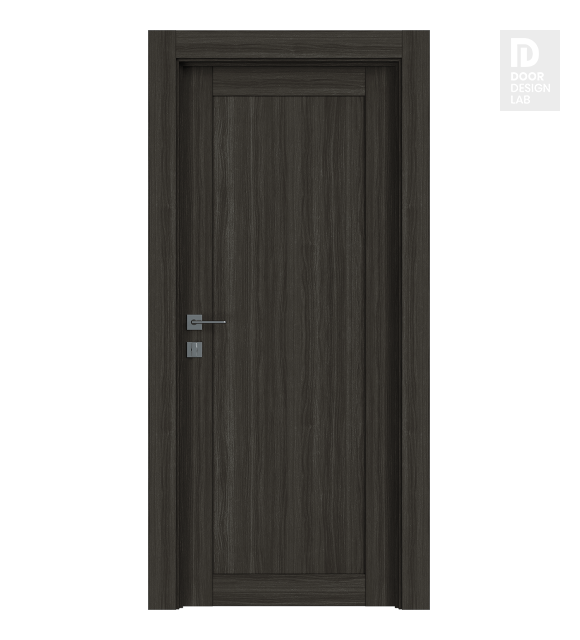 Shaker 1 Panel Gray Oak Modern Interior Door by Belldinni