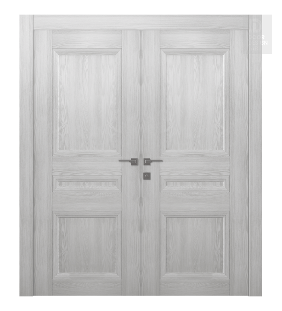 Oxford Duo 07 2R Ribeira Ash Modern Interior Double Swing Doors by Belldinni