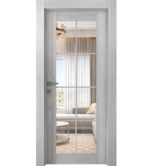Avon 8 Lite Clear Vetro Ribeira Ash Single Doors