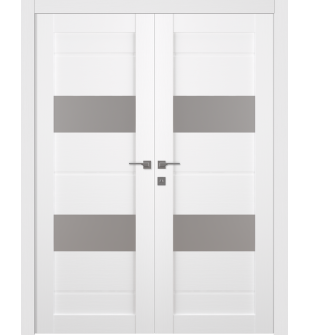 Vita Vetro Bianco Noble Double doors