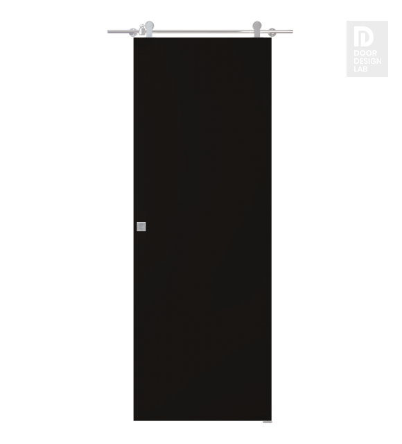 Optima Black Matte Modern Interior Barn Door by Belldinni