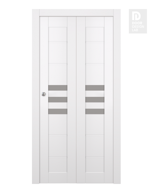 Dome Vetro Snow White Modern Interior Bifold Doors by Belldinni