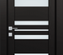 Romi Vetro Black Matte Modern Interior Door by Belldinni