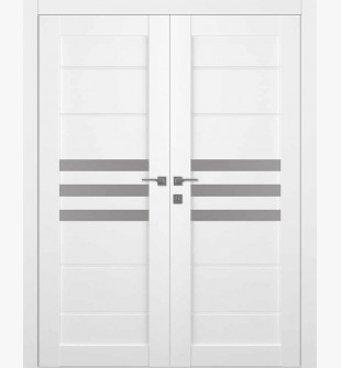 Dome Vetro Bianco Noble Double doors