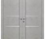 Avon 07 3H Light Urban Modern Interior Double Swing Doors by Belldinni