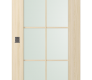 Avon 10 Lite Vetro Loire Ash Modern Interior Barn Door by Belldinni