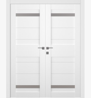 Imma Vetro Bianco Noble Double doors