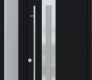 MODERN FRONT STEEL DOOR ZEPHYR BLACK/WHITE 49 1/4" X 95 11/16" RHI + SIDELITE LEFT/TRANSOM