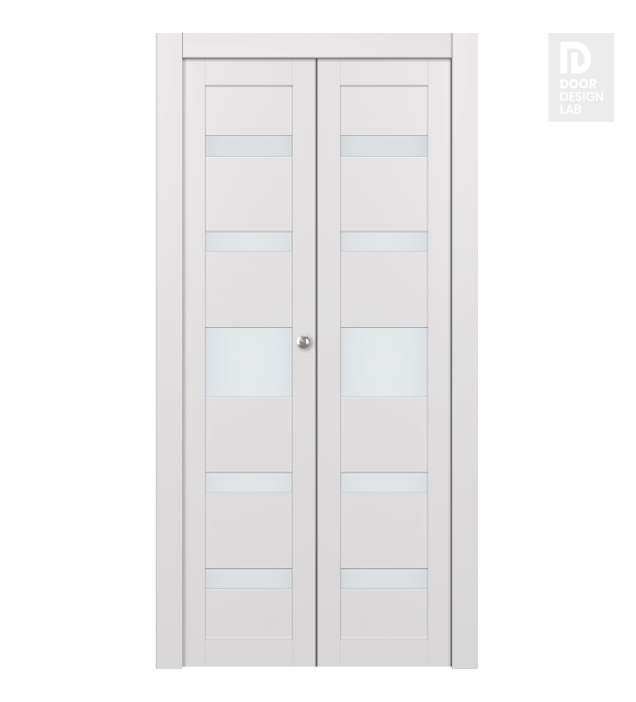 Avon 07-05 Vetro Snow White Modern Interior Bifold Doors by Belldinni