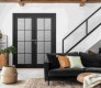 Avon 8 Lite Vetro Black Matte Double doors