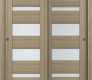 Avon 07-01 Vetro Shambor Modern Interior Bypass Doors by Belldinni