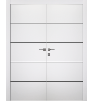 Smart Pro 4H Black Polar White Double doors