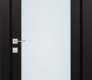 Avon 207 Vetro Black Matte Modern Interior Door by Belldinni