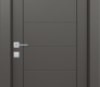Ermi Gray Matte Modern Interior Door by Belldinni