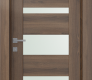 Avon 07-03 Vetro Pecan Nutwood Modern Interior Door by Belldinni