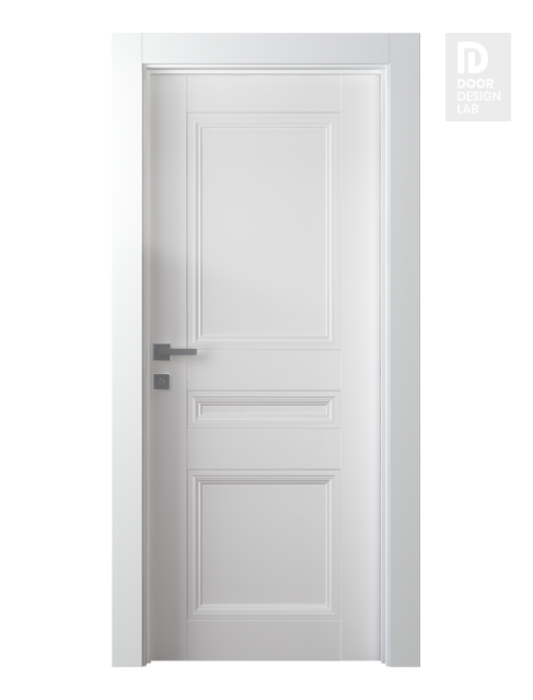 Oxford Duo 07 2R Snow White Modern Interior Door by Belldinni