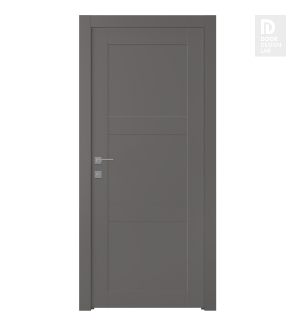 Avon 07 2Rn Gray Matte Modern Interior Door by Belldinni