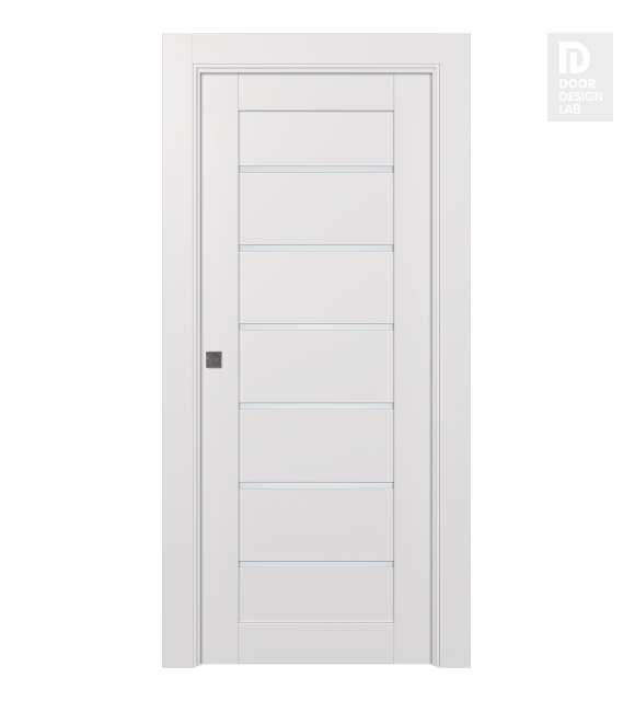 Avon 07-02 Vetro Snow White Modern Interior Pocket Door by Belldinni