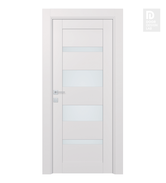 Avon 07-01 Vetro Snow White Modern Interior Door by Belldinni