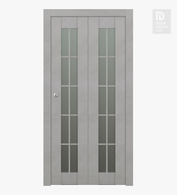 Avon 10 Lite Vetro Light Urban Modern Interior Bifold Doors by Belldinni