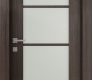 Avon 4 Lite Vetro Veralinga Oak Modern Interior Door by Belldinni