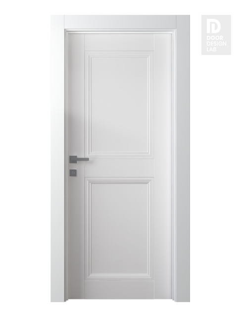 Oxford Duo 07 Rn Snow White Modern Interior Door by Belldinni