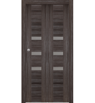 Rita Vetro Gray Oak Bi-folding doors