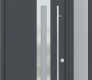 MODERN FRONT STEEL DOOR ZEPHYR ANTRACIT/WHITE 49 1/4" X 95 11/16" LHI + SIDELITE RIGHT/TRANSOM