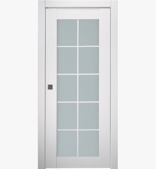Smart Pro 10 Lite Vetro Polar White Pocket doors