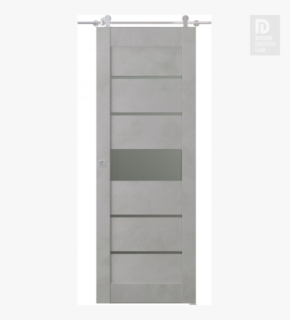 Avon 07-06 Vetro Light Urban Modern Interior Barn Door by Belldinni