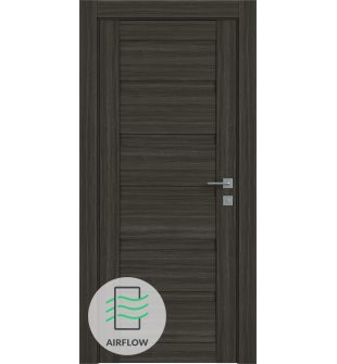 Louver Gray Oak Single Doors