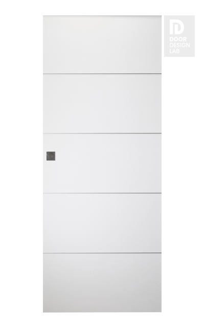 Optima 4H Snow White Modern Interior Hidden Barn Door by Belldinni