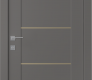 Avon 01 2H Gold Gray Matte Modern Interior Door by Belldinni