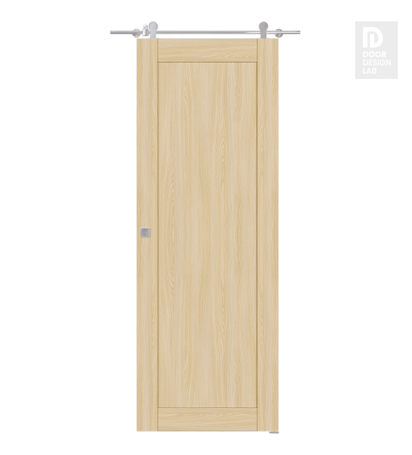 Shaker 1 Panel Loire Ash Modern Interior Barn Door by Belldinni