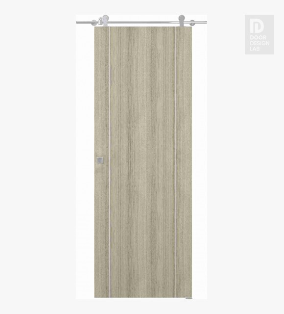 Optima 2U Shambor Modern Interior Barn Door by Belldinni