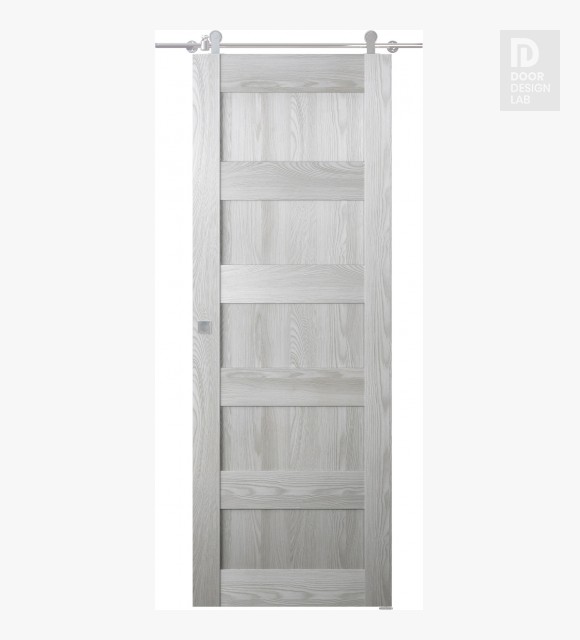 Avon 07 4R Ribeira Ash Modern Interior Barn Door by Belldinni