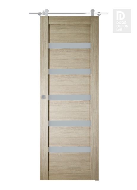 Leora Vetro Shambor Modern Interior Barn Door by Belldinni