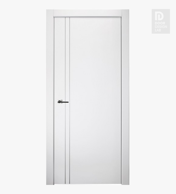 Palladio 2V Bianco Noble Modern Interior Door by Belldinni
