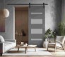 Mirella Vetro Gray Matte Barn doors