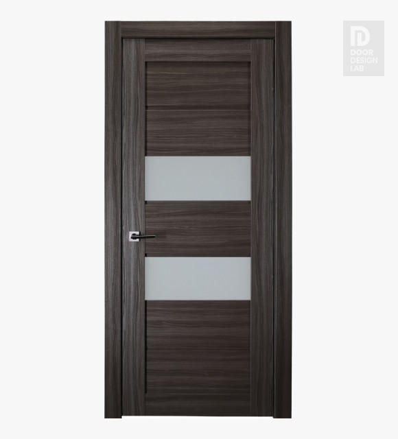 Dessa Vetro Gray Oak Modern Interior Door by Belldinni