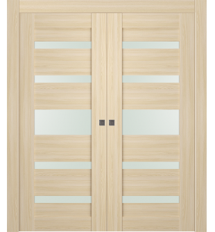 Avon 07-05 Vetro Loire Ash Double pocket doors