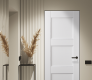 Oxford Uno 07 2Rn Snow White Modern Interior Frameless Door by Belldinni