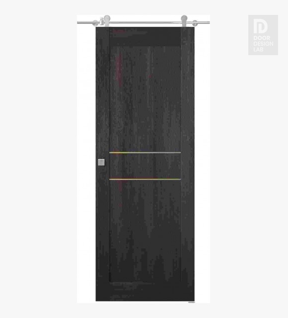 Avon 07 2Hn Gold Veralinga Oak Modern Interior Barn Door by Belldinni