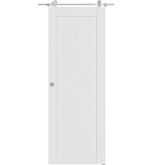 Shaker 1 Panel Bianco Noble Barn doors